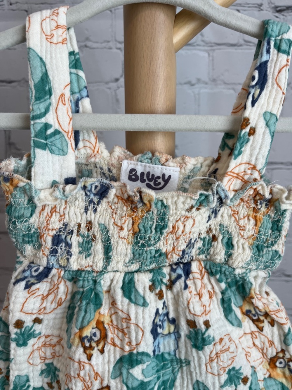 ⭐️⭐️PICK 5 / $20 Bluey Smocked Baby Romper - Picture 2 of 5